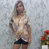 Blusa Transpassada Manga Curta
