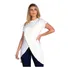 Blusa Transpassada Mullet Alongada De Malha Tapa Bumbum Top