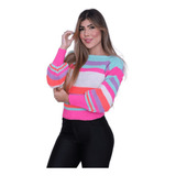 Blusa Trico Feminina Manga