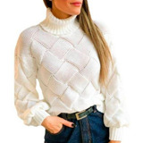 Blusa Trico Feminino Transpassada