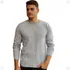 Blusa Tricô Masculina Lã Suéter Gola Careca Cardigan Inverno