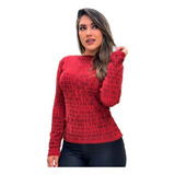 Blusa Trico Tricot Listrada