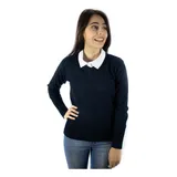 Blusa Tricot Basica Gola