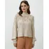 Blusa Tricot Detalhe Mescla 241433919