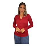 Blusa Tricot Feminina Casaquinho