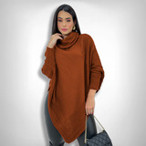 Blusa Tricot Feminina Poncho