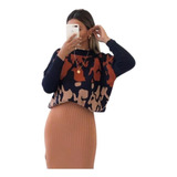 Blusa Tricot Feminino Manga