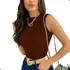 Blusa Tricot Gola Alta Garrafinha Tendência Moda Blogueira