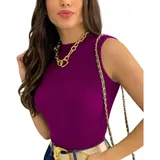 Blusa Tricot Gola Alta