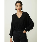 Blusa Tricot Jacquard Floral