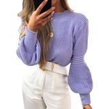 Blusa Tricot Manga Longa