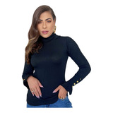 Blusa Tricot Manga Longa