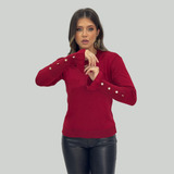 Blusa Tricot Manga Longa