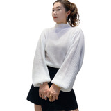 Blusa Tricot Manga Longa