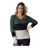 Blusa Tricot Manga Longa