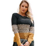 Blusa Tricot Manga Longa
