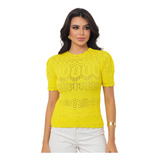 Blusa Tricot Modal Manga