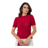 Blusa Tricot Modal Manga