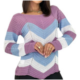 Blusa Tricot Zig Zag