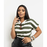 Blusa Tshirt Camiseta Listrada
