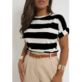 Blusa Tshirt Camiseta Listrada