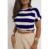Blusa Tshirt Camiseta Listrada