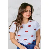 Blusa Tshirt Feminina Bordada