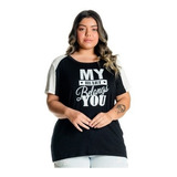 Blusa Tshirt Feminina Tamanho Grande Ate 54-moda Plus 102501
