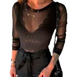 Blusa Tule Manga Longa