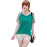 Blusa Verde Chiffom Viscolycra