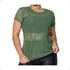 Blusa Verde Militar Transparente Moda Feminina Top Academia