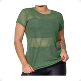 Blusa Verde Militar Transparente
