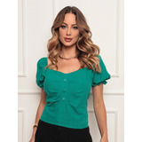 Blusa Viscolinho Elastex Atras