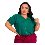 Blusa Xadrez Bata Soltinha