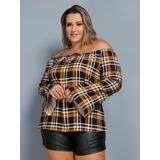 Blusa Xadrez Camisa Camisete