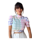 Blusa Xadrez Colorido Basic
