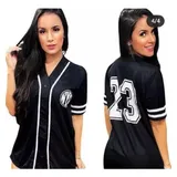 Blusao Camisetao Baseball Feminino
