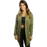 Blusao Cardigan Feminino Aberto