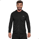 Blusão Fit Academia Zíper Capuz Esportivo Unissex Treino