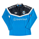 Blusão Moletom Umbro Grêmio Treino 2023 Azul Profissionais