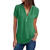 Blusas De Manga Curta Para Mulheres Moda 2023 Camiseta De Ajuste Casual Blusa Elegante De Verão Camiseta Estampada Gráfica, Verde, 5g