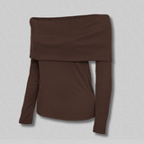 Blusas Elegantes Feminina Ombro