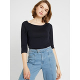Blusas Femininas Basica Decote
