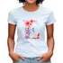Blusas Femininas Letra Do Nome Floral Flores Iniciais Lindas