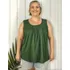 Blusas Femininas Plus Size Regata Senhora Bata Lisa