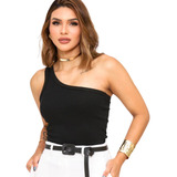 Blusinha Unico Ombro Ou