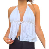 Blusinha Amarracao Frontal Estilo