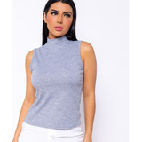 Blusinha Basica Gola Alta