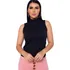 Blusinha Basica Gola Alta Sem Bojo Canelado Muito Linda