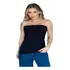 Blusinha Bata Assimetrica Basica Tomara Q Caia Fenda Lateral
